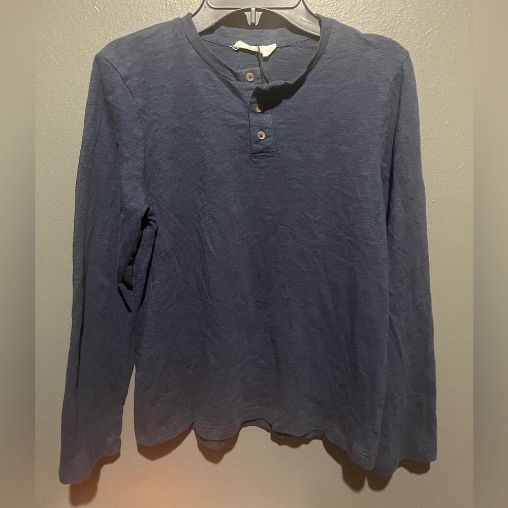 Scene&heard navy blue collared shirt